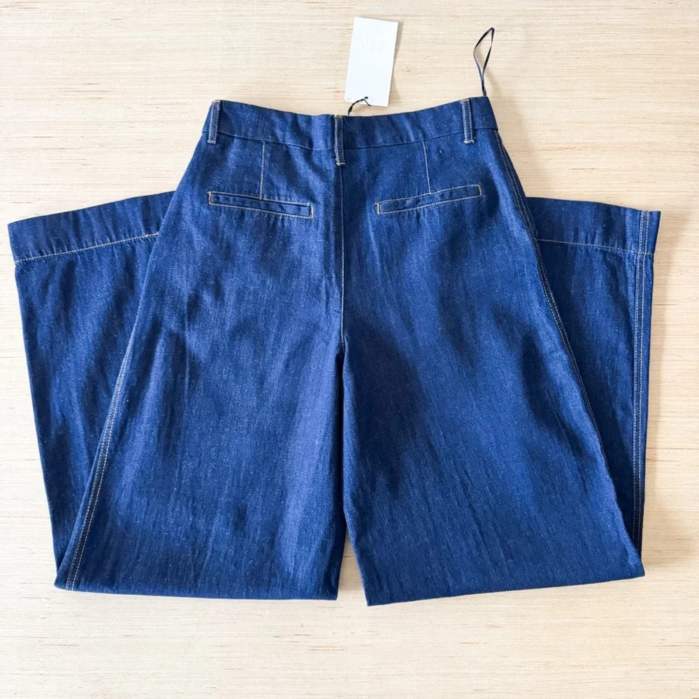 Zara pleated wide